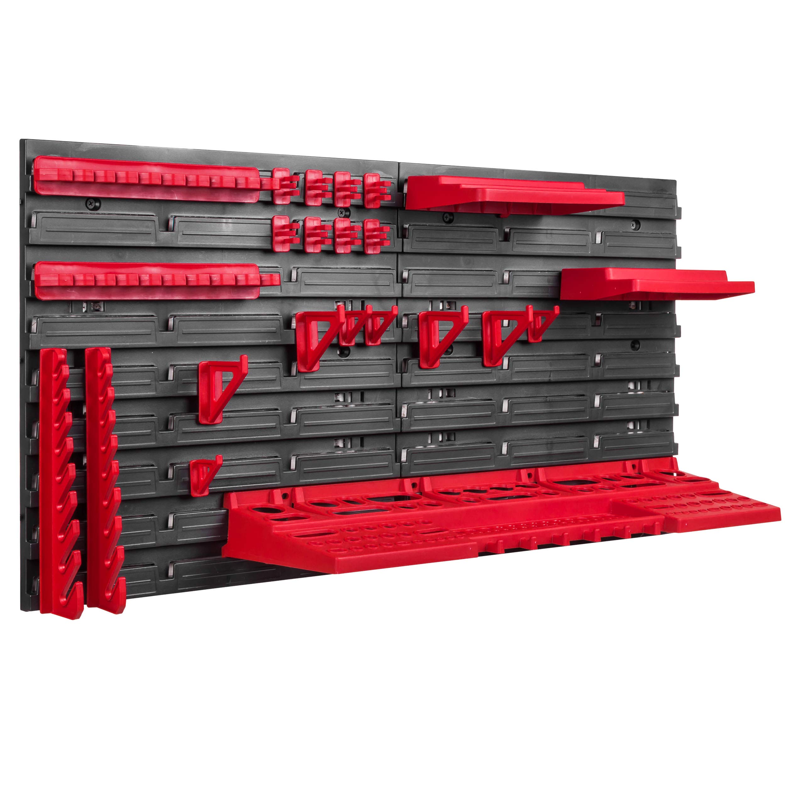 botle Wall Shelf 78x39cm Tool Racks Storage Lockers Extra Strong Wall Plates Expandable Workshop Shelf Storage Shelf Workshop Wall Shelf Workshop Wall Shelf Storage Shelf - Image 2