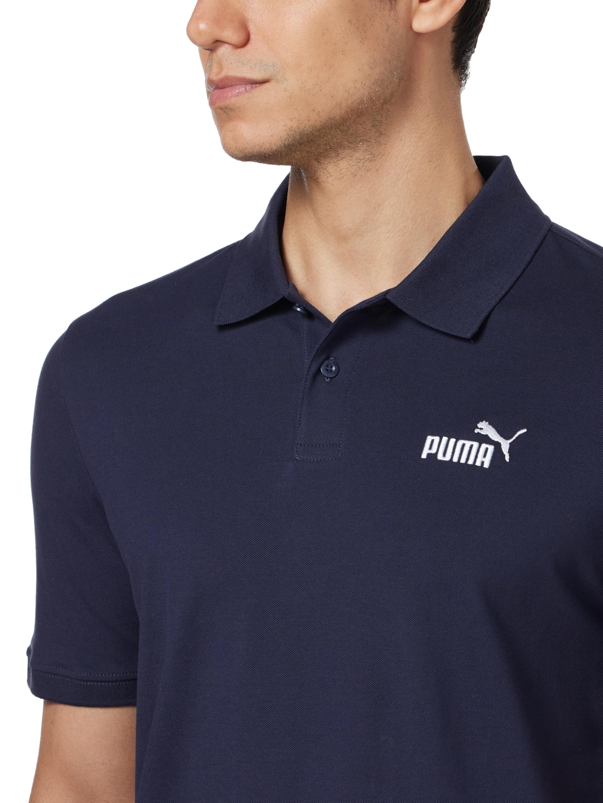 PUMA Polo in piqué con Logo Essentials N. 1 da Uomo
