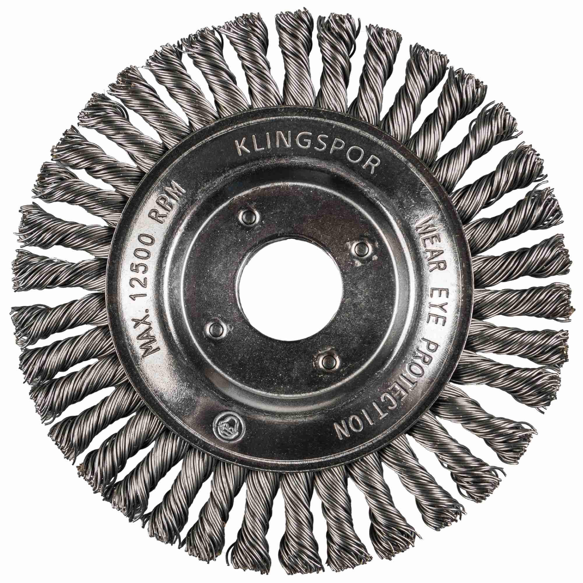 Brosse à pipeline en acier de haute densité 125 x 6 x 22,23 mm