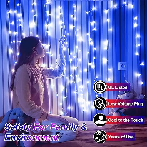 Miniatura 4 de Luces de Navidad de 509 pies para exteriores, 1350 luces LED para decoración de árbol de Navidad con 8 modos y memoria de temporizador, cable
