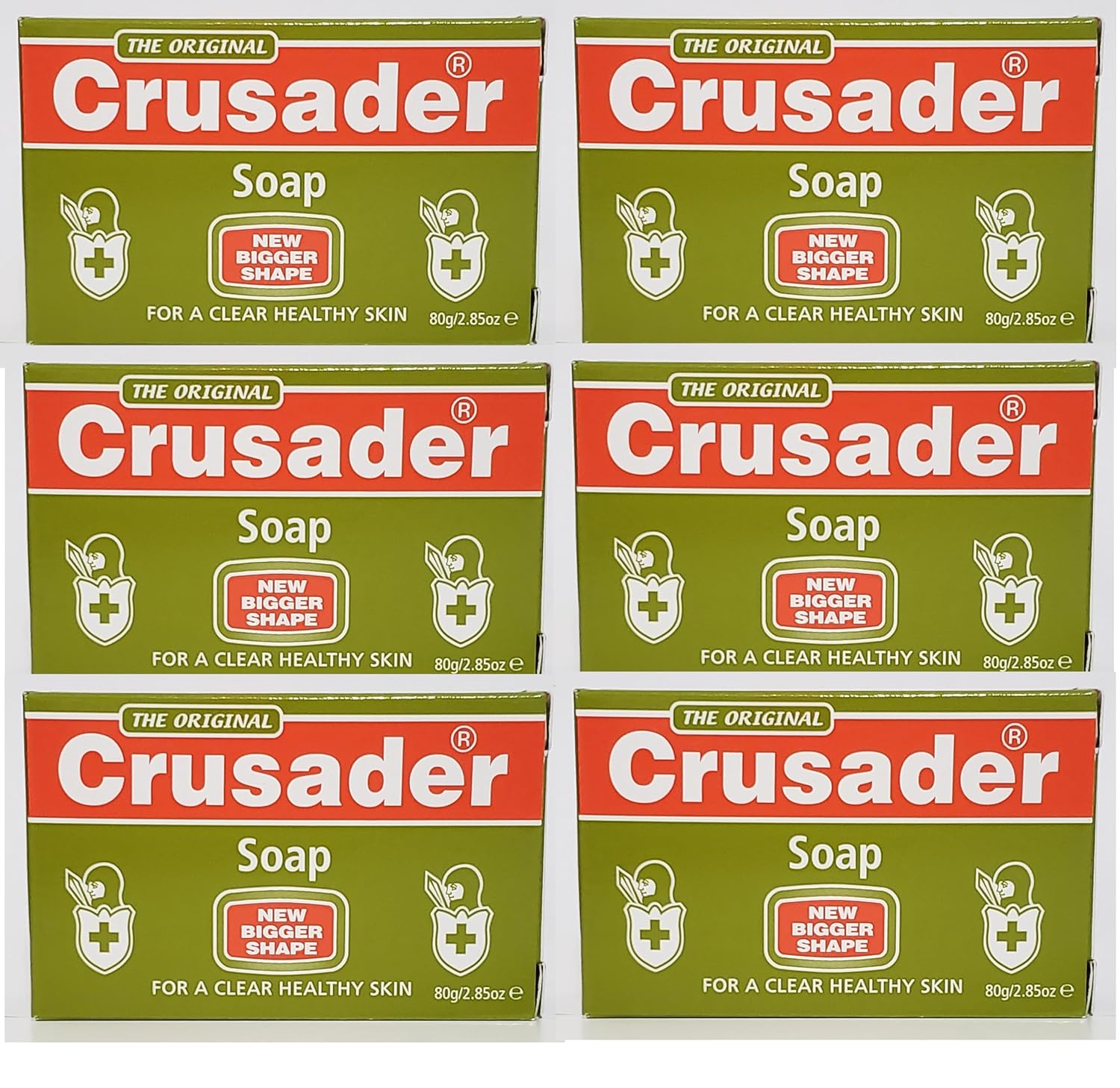 Original Crusader Deep Cleansing Bar Soap 2.85oz [6-pack]