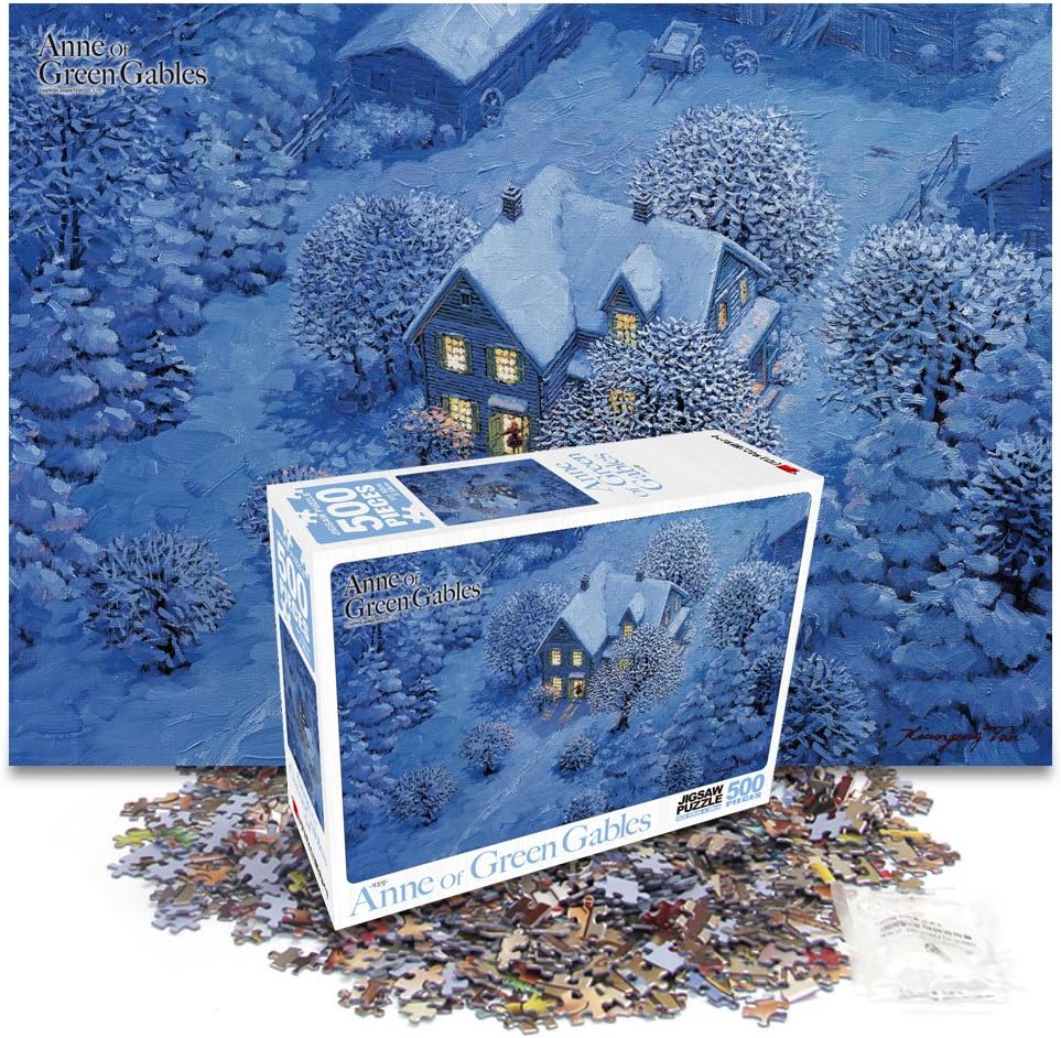 haksan Anne of Green Gables Oil Painting Jigsaw Puzzle 500 Pieces Winter Night
