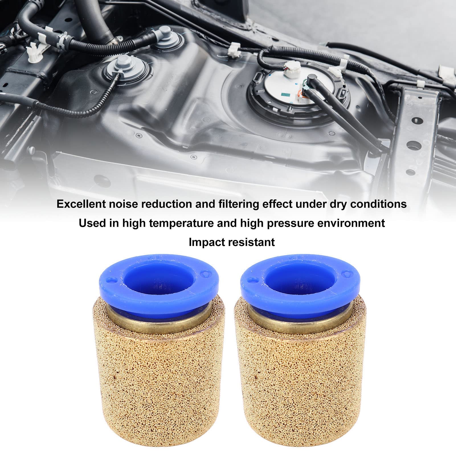 Deosdum 2 Pcs Pneumatic Exhaust Muffler for Connecting Pipe Noise Filter Brass Silencer for Cylinder, Deosdumz1a6u2gsgb