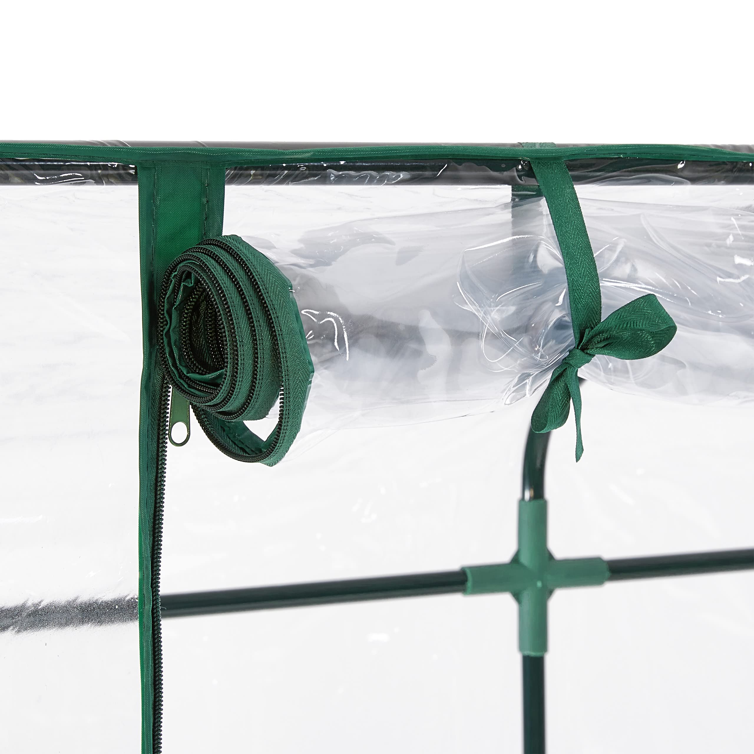 Relaxdays Serra da Orto per Pomodori, Telo in PVC, HLP: 170 x 130 x 75 cm, Copertura Piante Giardino, Trasparente Verde
