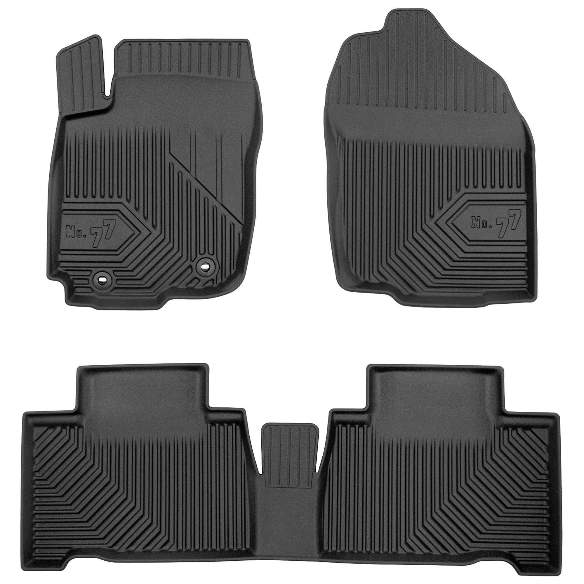 MOTOS Tappetini in gomma per auto adatto per Toyota RAV4 V dal 2019 Migliorate il vostro comfort di viaggio con il tappetino antiscivolo per auto 3D
