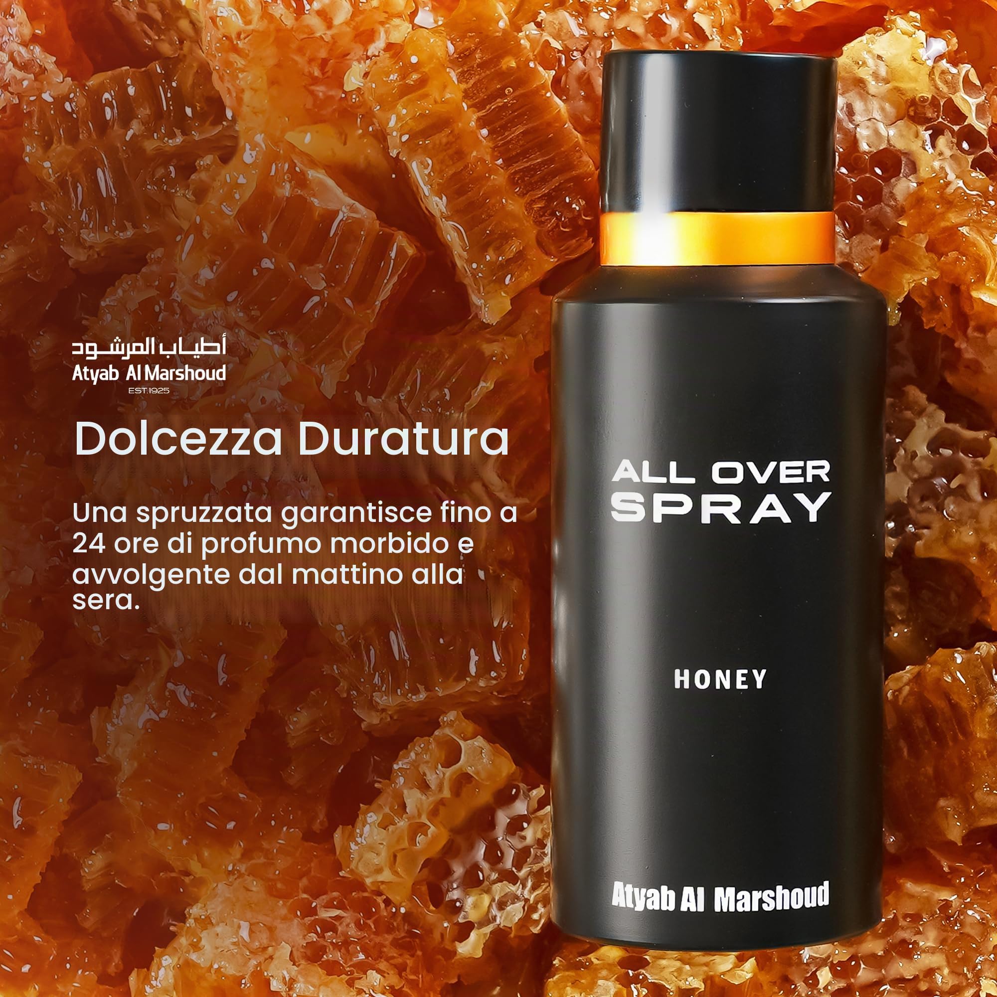Atyab Al Marshoud, All Over Spray, Miele, Eau de parfum, 125 ml