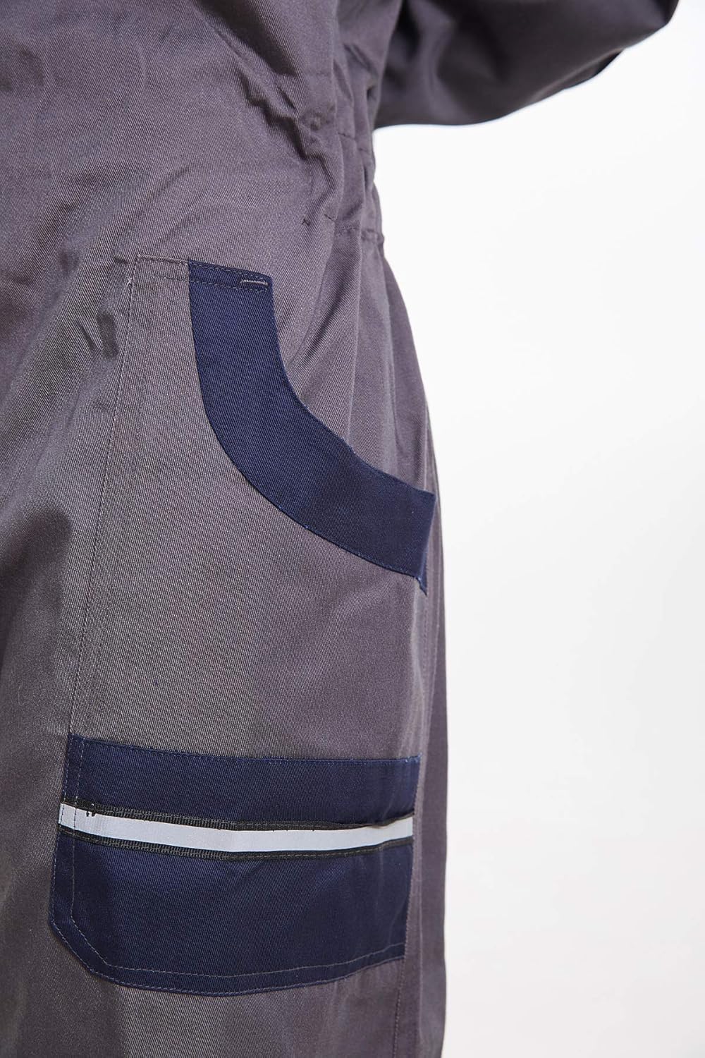 Size S..Men's Work Coveralls Multi Pockets Garage Work Jumpsuit Zip Coverall One Piece Workwear Mechanic Overalls