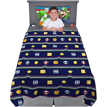 super mario crib bedding set