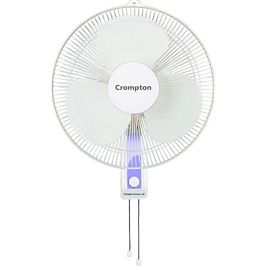 Crompton HiFlo Wave Wall Mount Fan White 16 inch