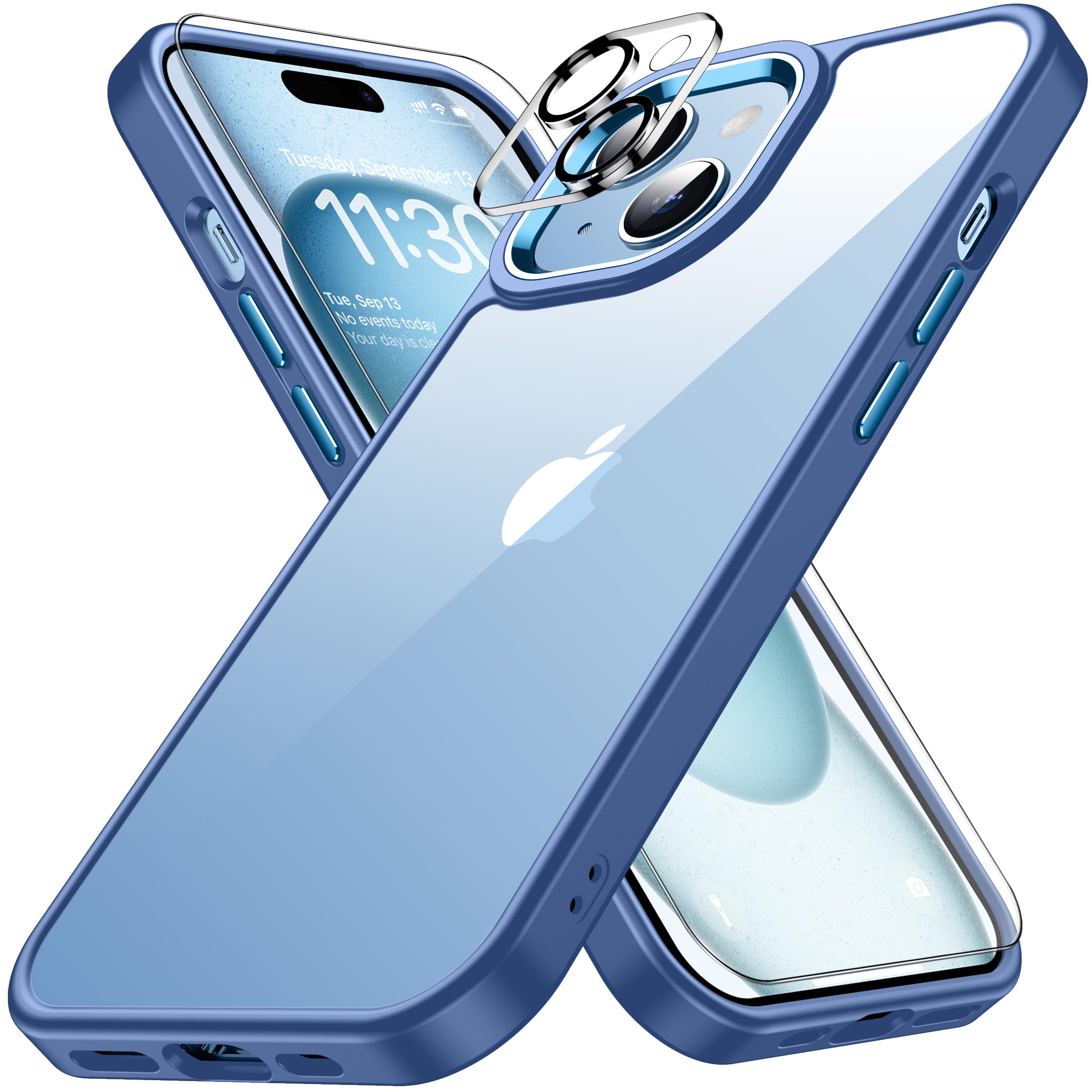 iPhone 15 ブルー 128GB 純正ケース付き iPhone 15 ブルー 128GB 純正ケース付き