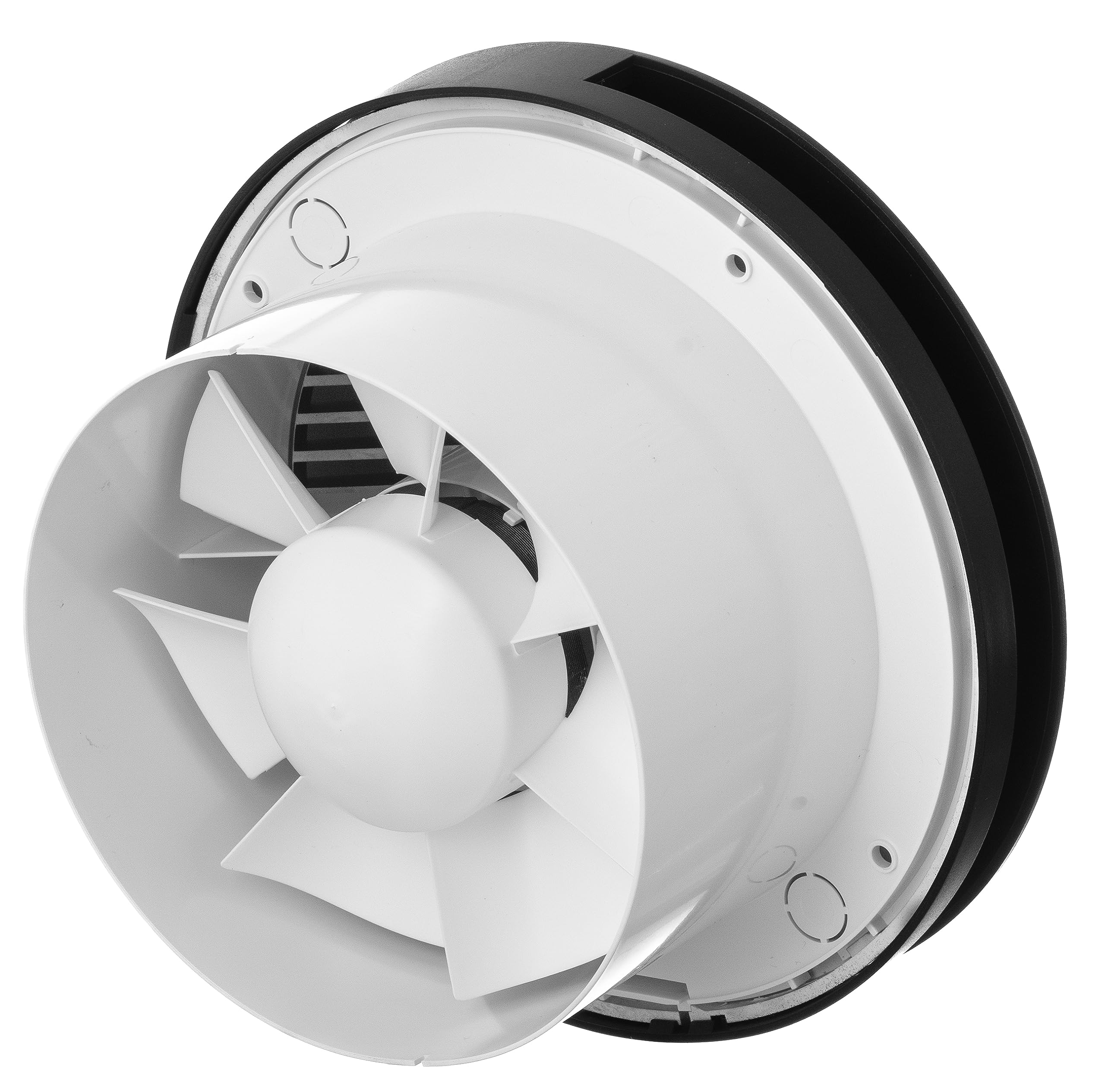 Round Bathroom Fan Akicon Ultra Quiet Bathroom Exhaust Fan With LED