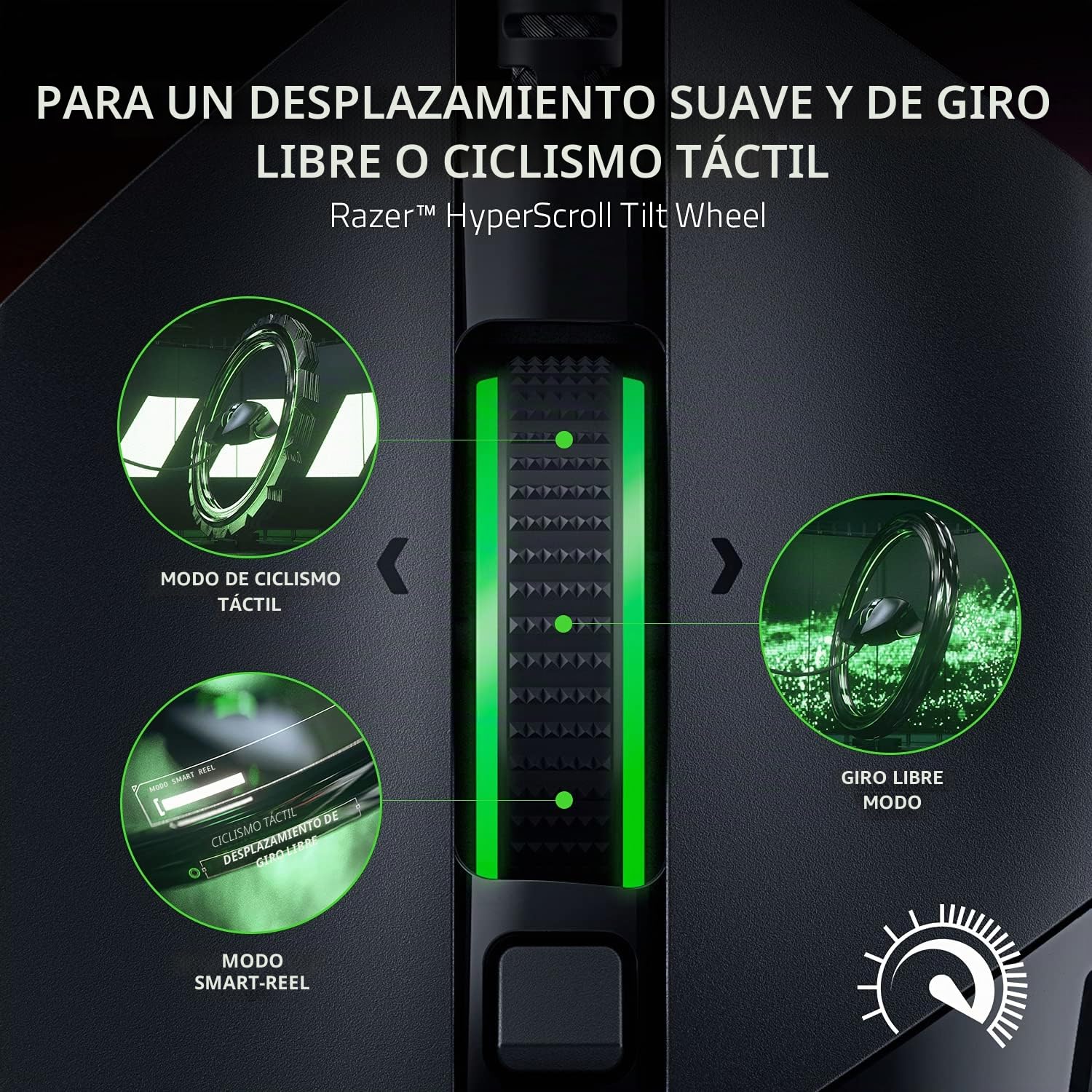 Razer Basilisk V3 - Ratón ergonómico Personalizable para Juegos con Interruptor de Mouse más rápido, Sensor óptico de 26K dpi (iluminación Chroma RGB, 11 Botones programables, Rueda de inclinación