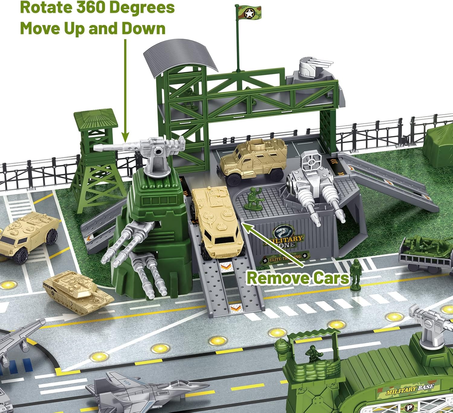 deAO Military Base Set, Army Men Playset with Nigeria Ubuy