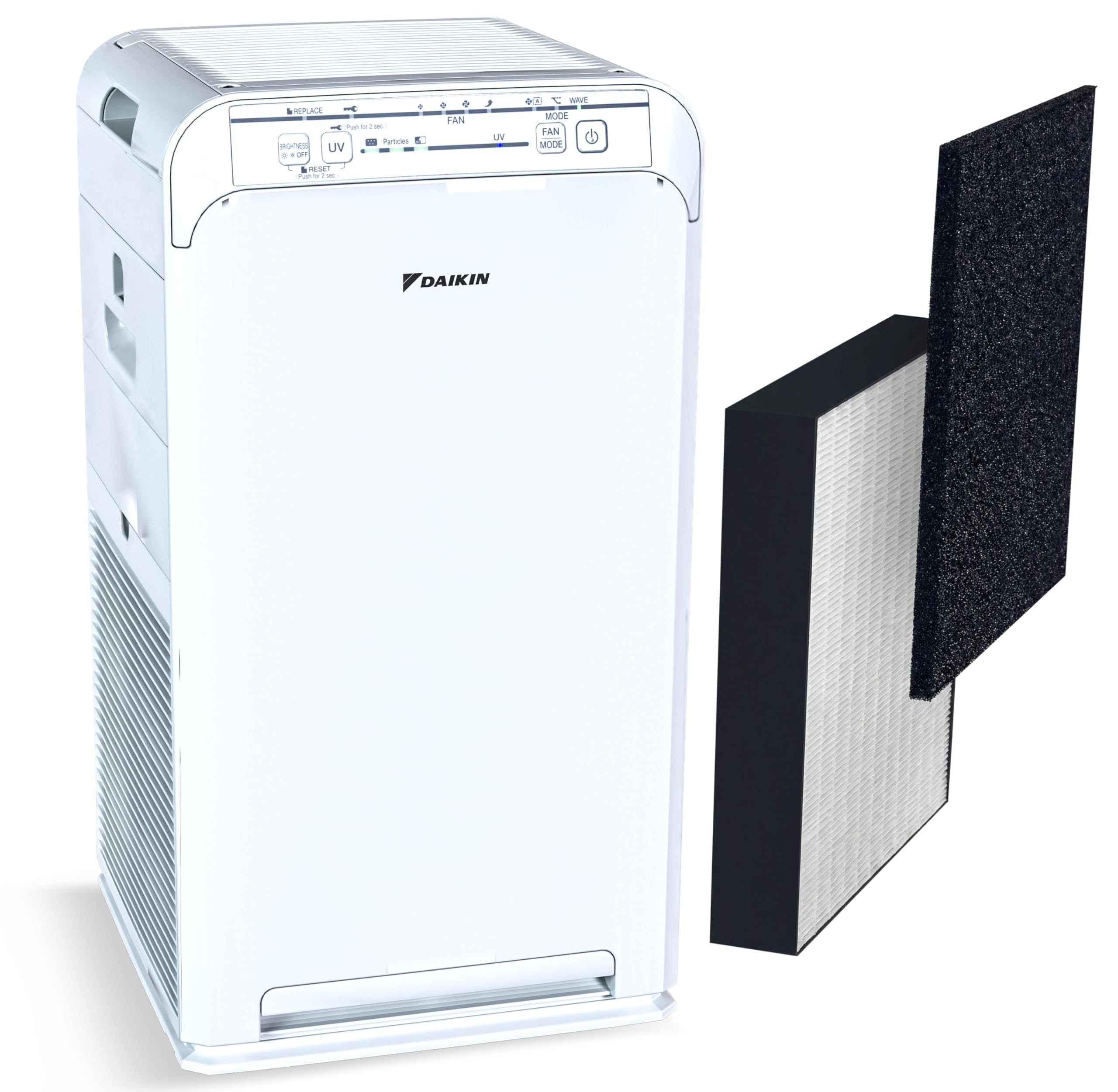 MCB50YSAU Room Air Purifier for Home, HEPA, Activated Carbon, Pre-Filter and UVC LED Light, Zero Ozone Product, CARB Certified, 10.5 x 10.5 x 19.5 in