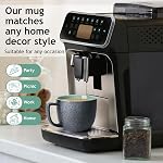 MIAMIO - 6 x 470 ml Coffee Cups/Mug Set/Coffee Cup Large/Modern Stoneware Coffee Mugs - Las Palmitas Collection