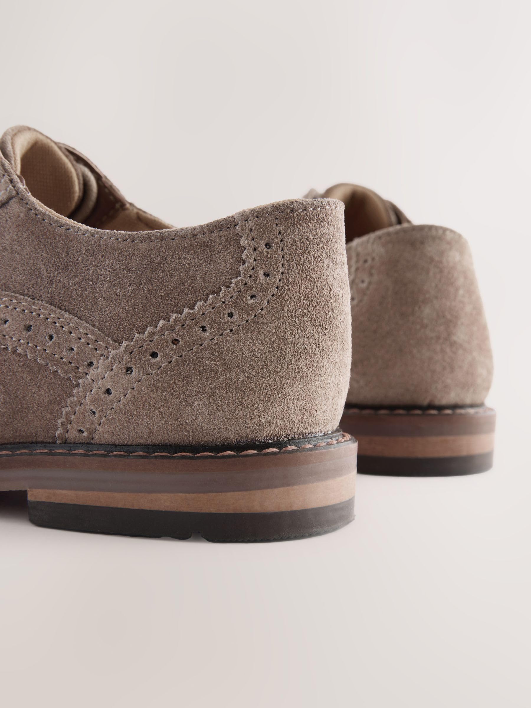 NEXT Ragazzo Scarpe Brogue in Pelle Stringate