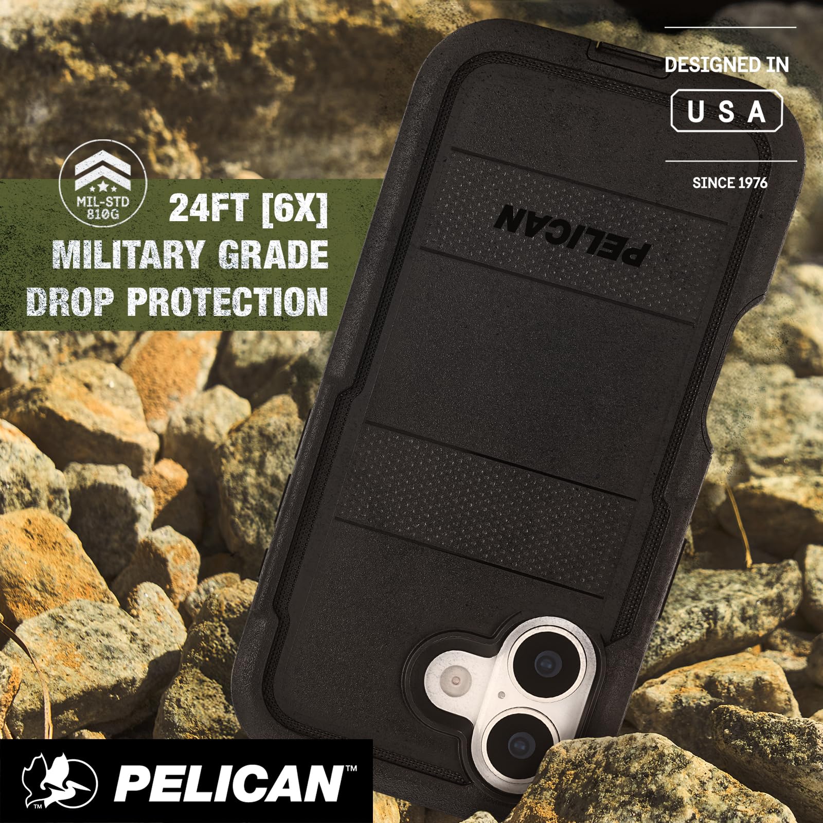 Amazon.co.jp: Pelican Voyager iPhone 17 ケース [MagSafe対応] 頑丈
