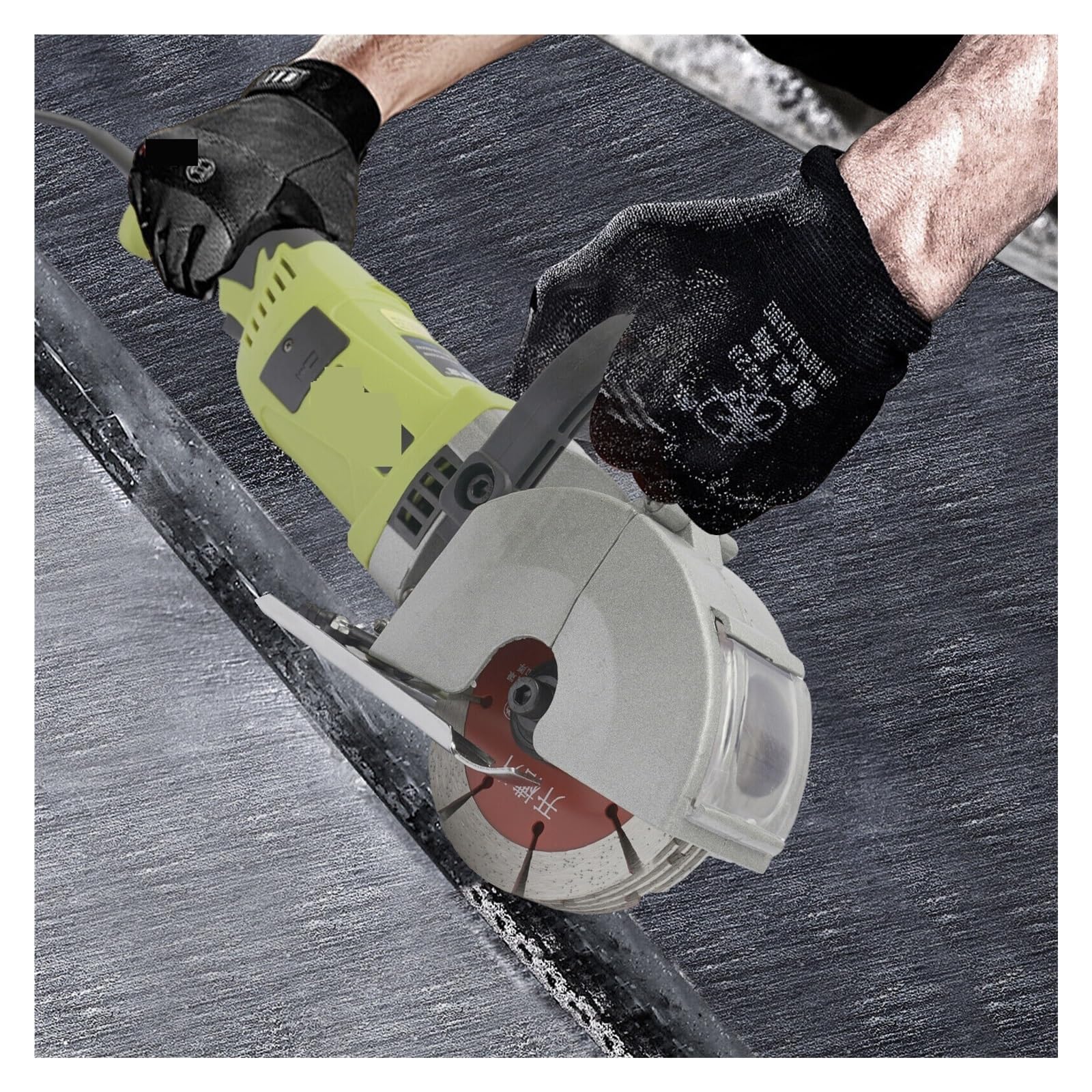 Coupeur Électrique De Cannelure Mur 4000W Fendu 125mm 5 Disques Coupe Coupe De PréCision