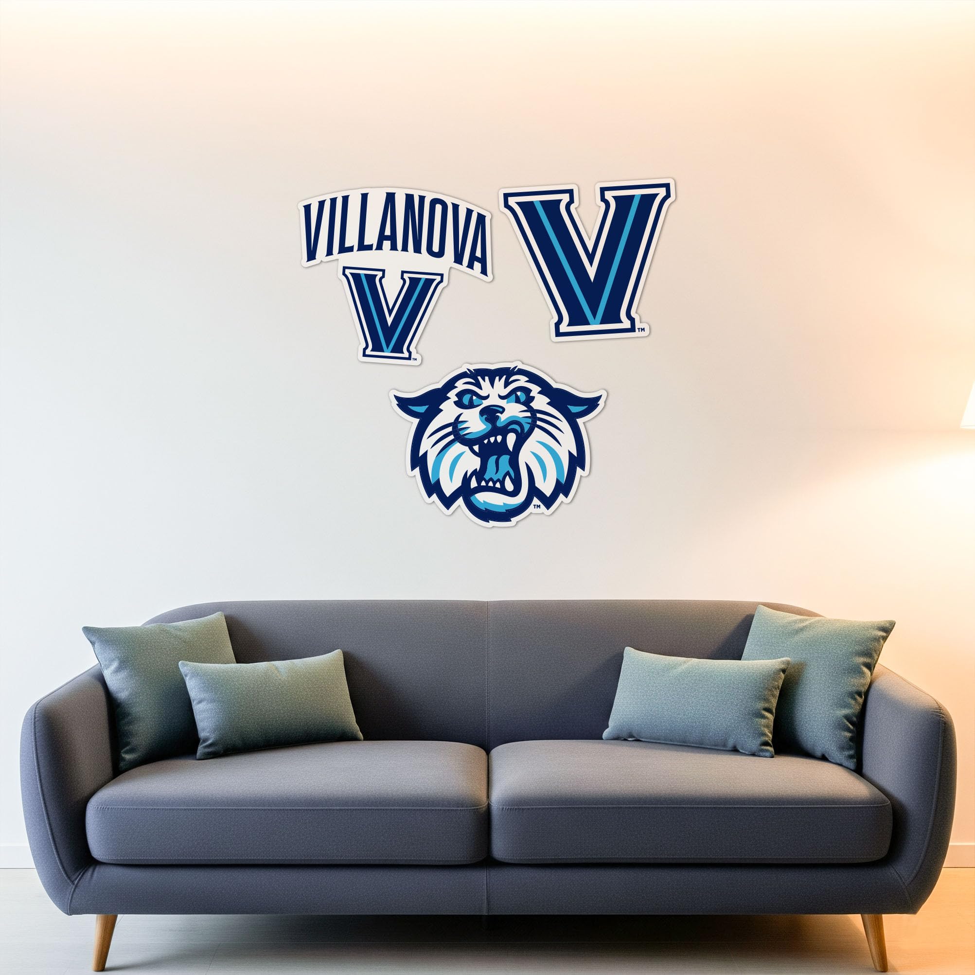Autocollant mural de qualité supérieure Villanova University WallStix vinyle durable