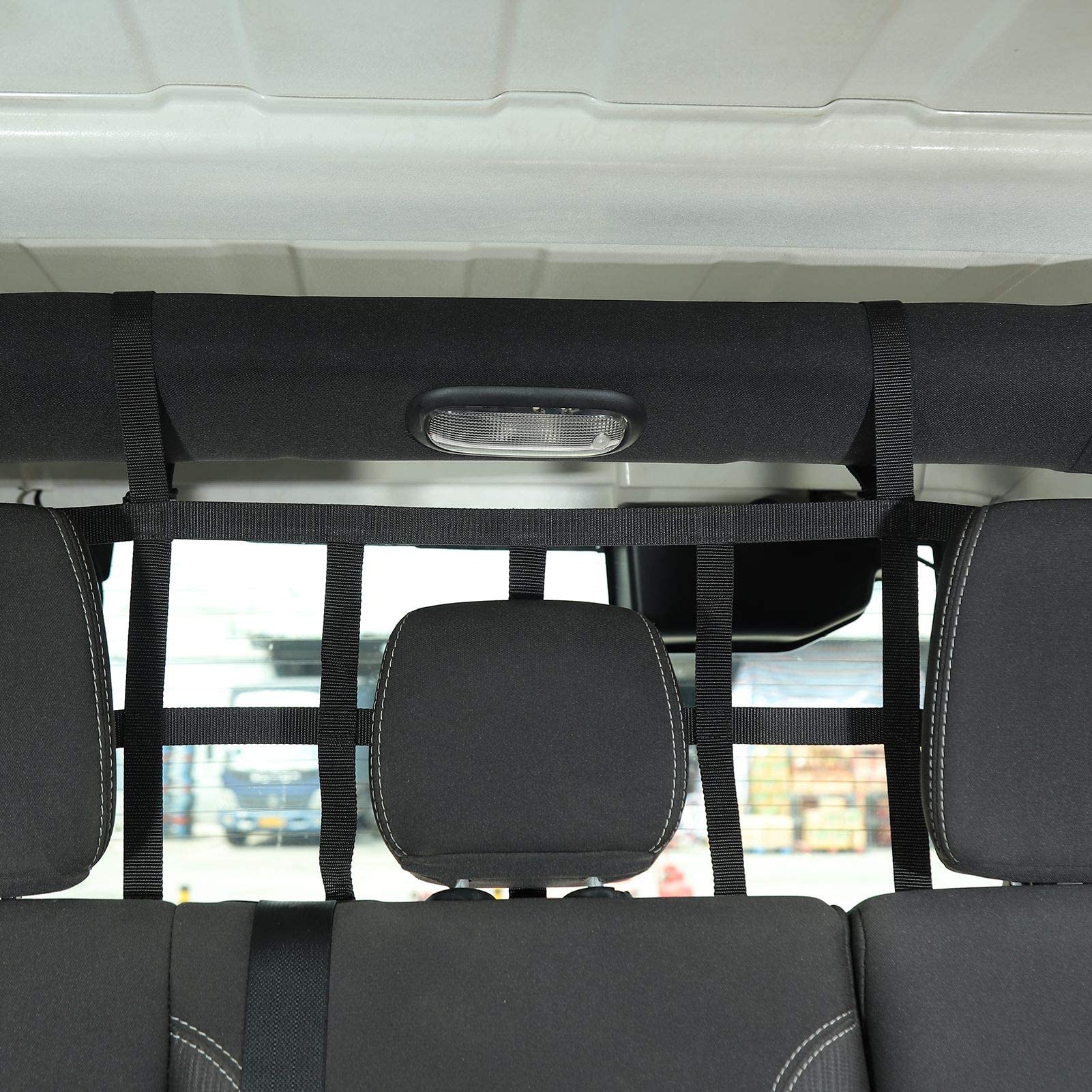 Red de Seguridad para Mascotas, Malla Protectora para Perros para Jeep Wrangler JK JL de 4 Puertas (2007-2025), Ideal para Mascotas Medianas y Grandes.