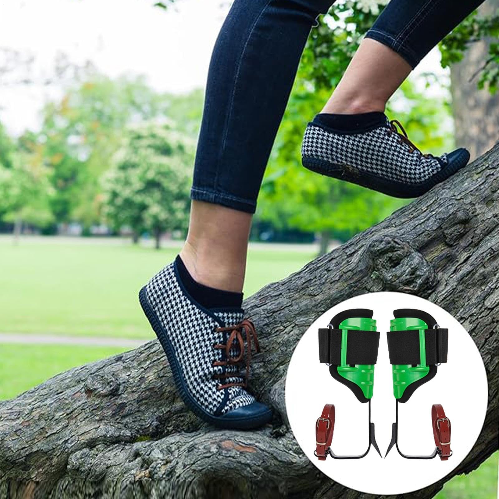 per Arrampicata su Alberi con Cinghie Regolabili, Punte ergonomiche e