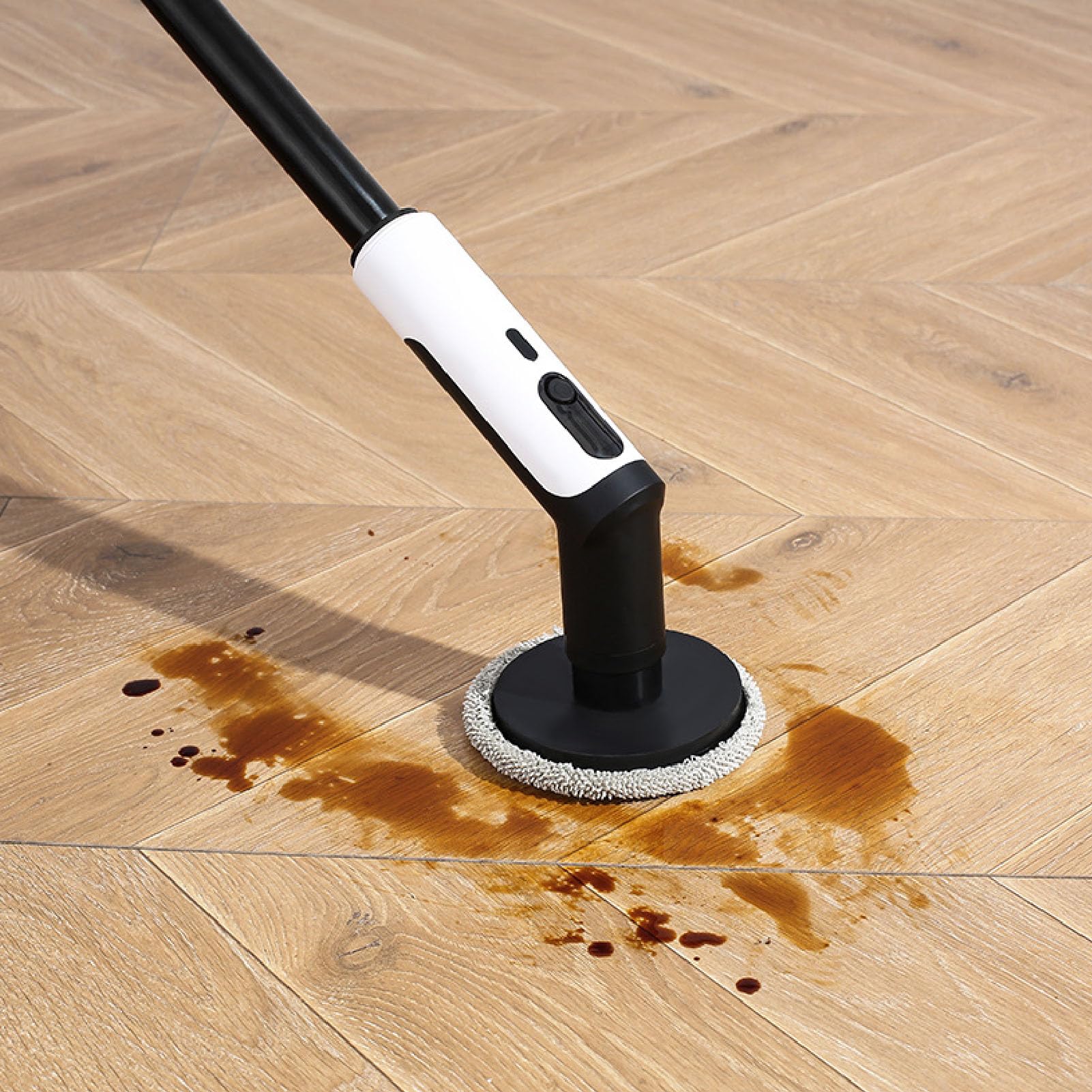 Topiky Cepillo de Limpieza Eléctrico Inalámbrico, Potente Fregador Extensible para Zonas de Difícil Acceso, Cocina, Baño, 4 Cabezales de Cepillo