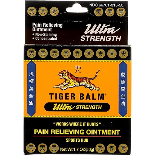 Tiger Balm Pain Relieving Ointment Ultra Strength Non-staining, 1.7 Ounce