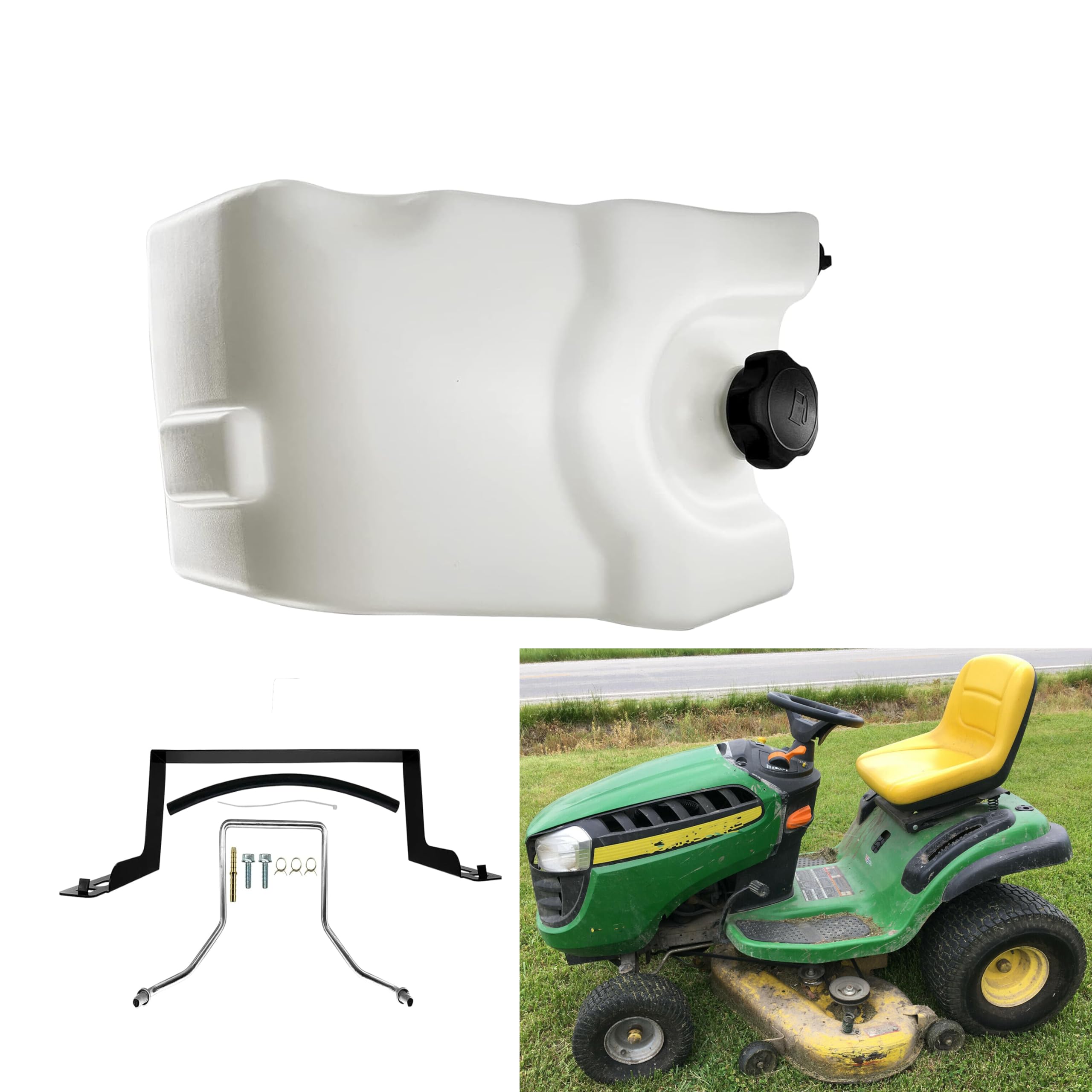 1 juego de tanque de combustible GY21876 con tapa para modelos John Deere L LA X D Scotts Sabre