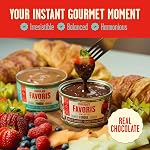 Chocolats Favoris Chocolate Fondue – Crunchy Hazelnut Dark Chocolate - Small Sharing Can (215 g) – Ready in 15 Minutes | Smooth & Creamy Sustainable Cacao | Made in Canada