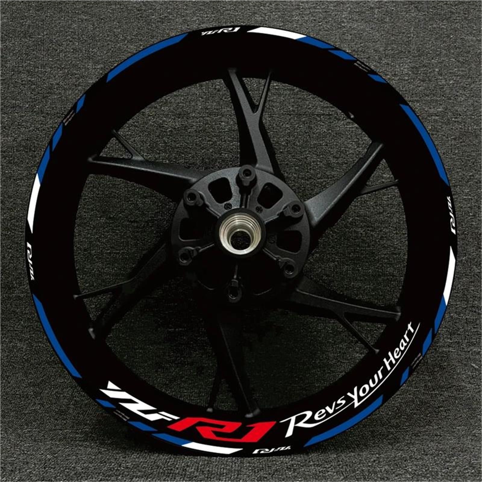 Wheel Stickers Motorcycle Reflective Wheel Decal for YZFR1 YZF-R1 YZF R1 Hub Stickers Rim Protector Kit Rim Reflective Decal