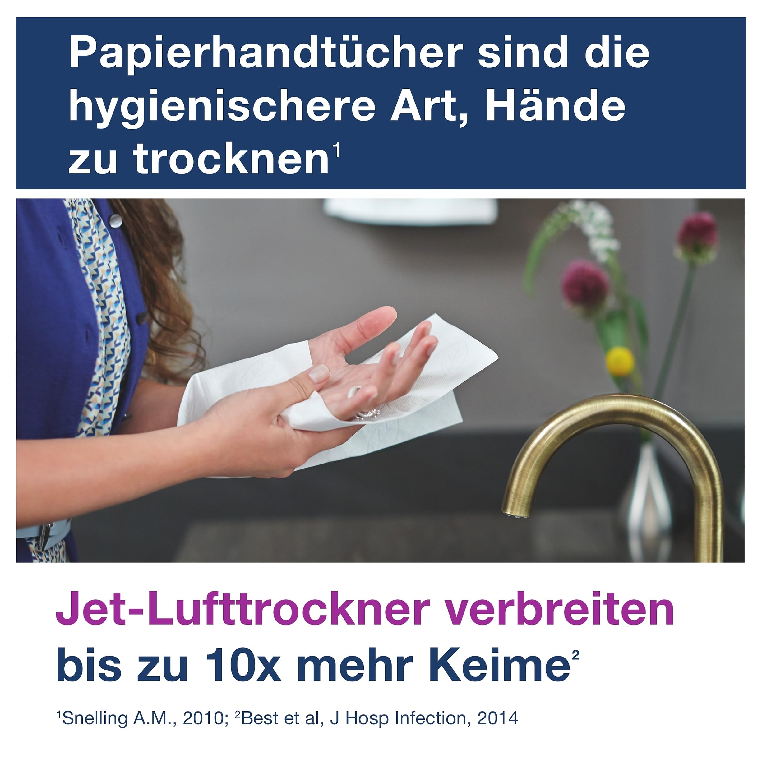 Tork Xpress extra weiche Multifold Papierhandtücher 100297 - H2 Premium umweltschonende Falthandtücher für Handtuchspender - extra weich und saugfähig, 2-lagig, weiß - 21 x 100 Tücher