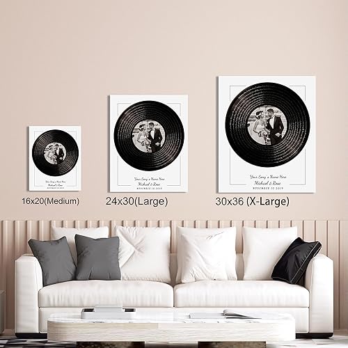 Vista 59 de Letras de música personalizadas, canciones, lienzo/fotos sin marco/impresiones enmarcadas con corazón en nombres de corazón, fecha de carga de fotos