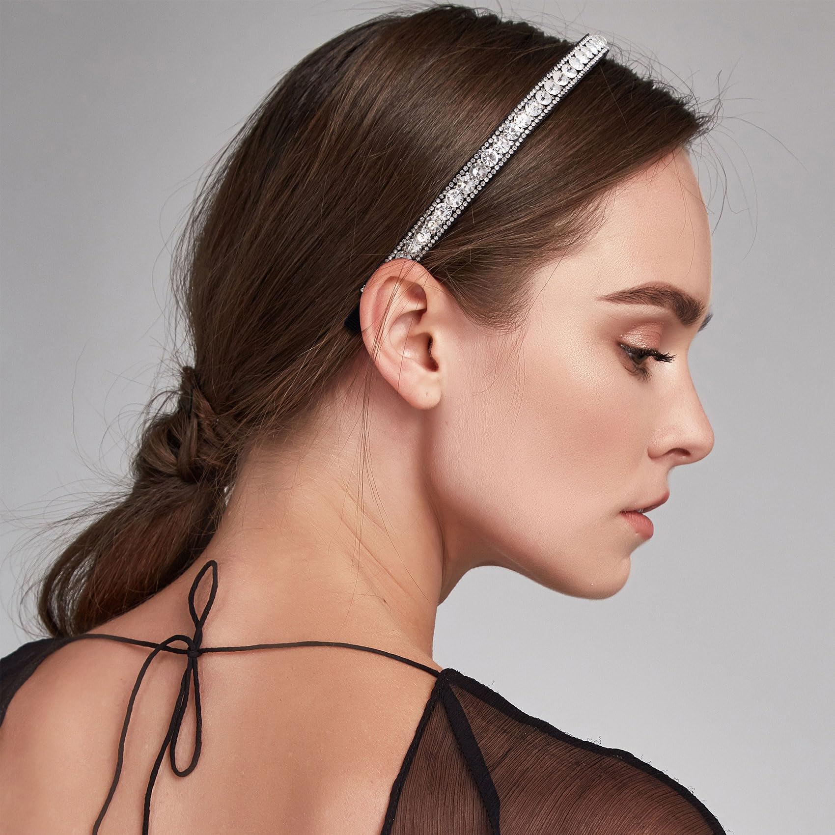 Amazon.com : HINZIC Non-Slip Rhinestone Headbands for Women