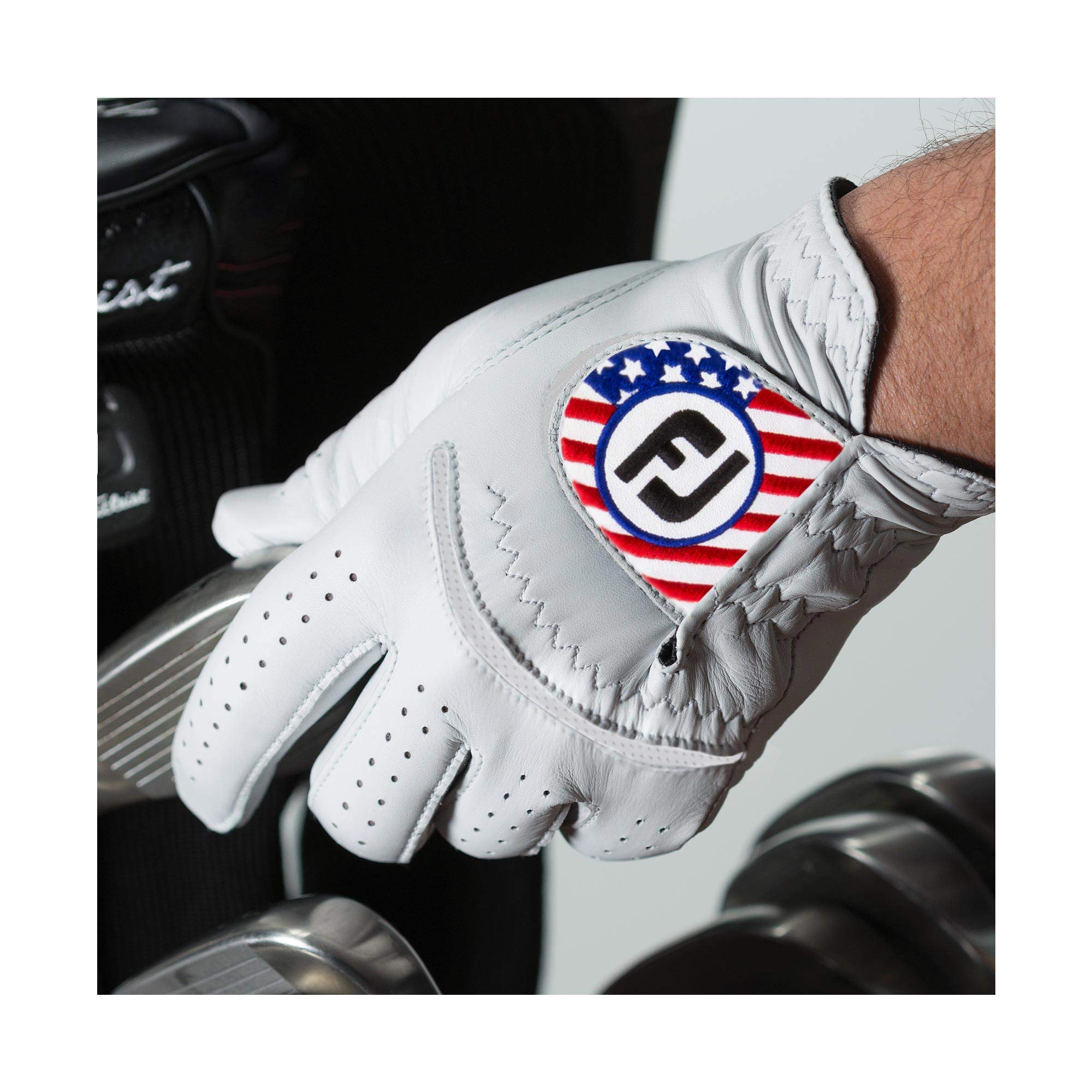 FootJoy StaSoft - Guantes de Golf con Bandera