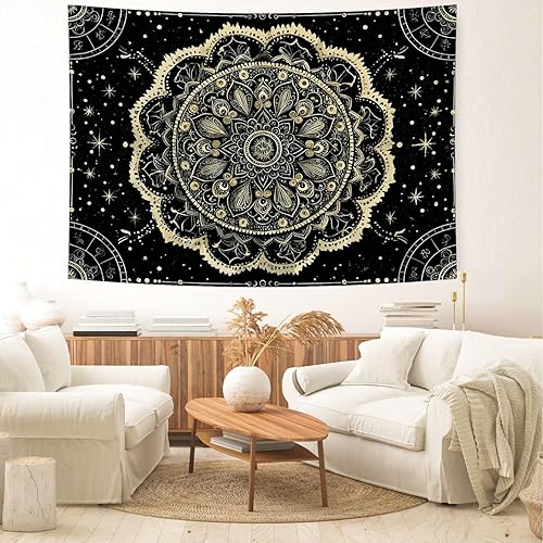 Miniatura 5 de Delur Tapiz de planeta galaxia, universo y cielo estrellado, tapiz para colgar en la pared, Vía Láctea, espacio exterior, tapiz de nebulosa