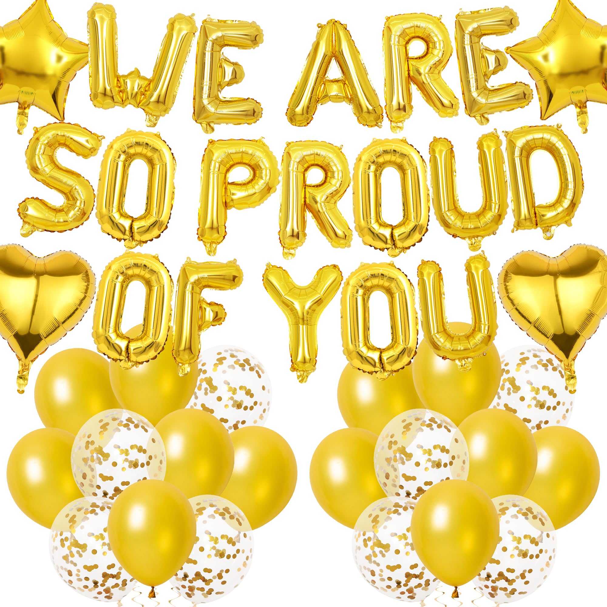 Graduation Decorations Congratulations, We Are So Proud of You Balloons