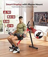 Vista 8 de Yoleo 2 in 1 Ab & Rowing Machines for Home, Foldable Ab Workout Equipment, Ab Trainer Machine for Stomach Workout, Ab Crunch Machine with Foam
