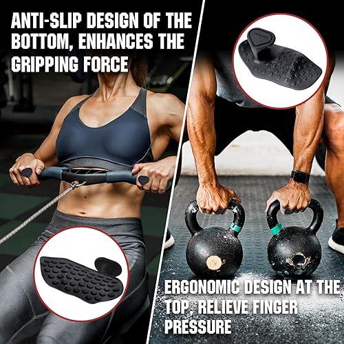 Miniatura 10 de Anti-Slip Workout Grips, Ergonomic Palm Protection for Weight Lifting, Pull-Ups & Gym Training