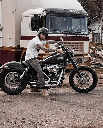 Casco de motocicleta retro Harssidanzar 3/4 con cara abierta, estilo vintage para hombres y mujeres, aprobado por el Departamento de Transporte