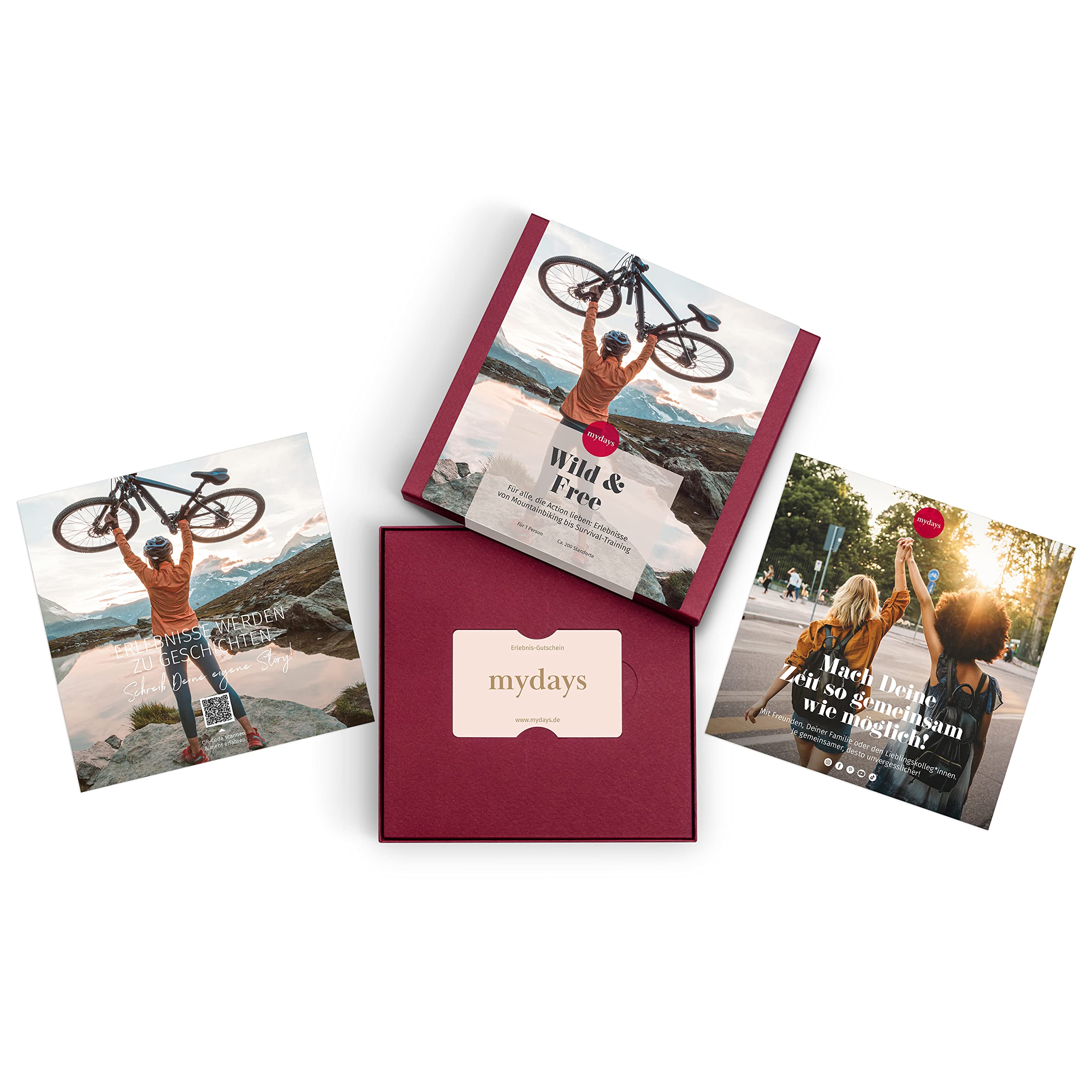mydays Geschenkbox Wild & Free | Geschenkbox für verschiedene Erlebnisse an 425 Orten