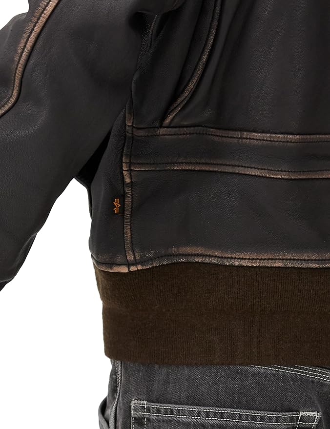 Amazon | [アルファインダストリーズ] G-1 PATCHED レザージャケット