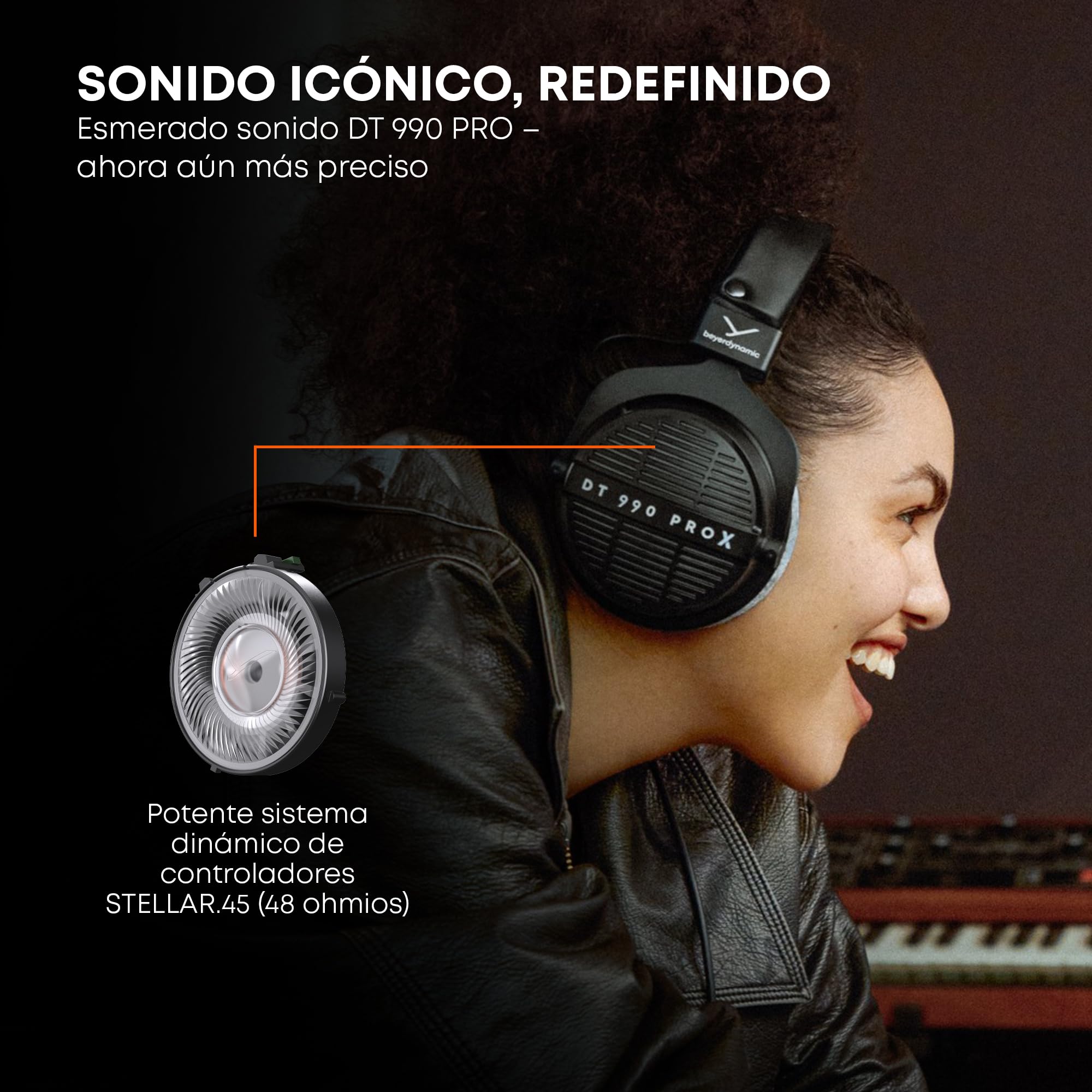 beyerdynamic DT 990 Pro X Auriculares de Estudio Abiertos, para Escucha y edición críticas (Abiertos)