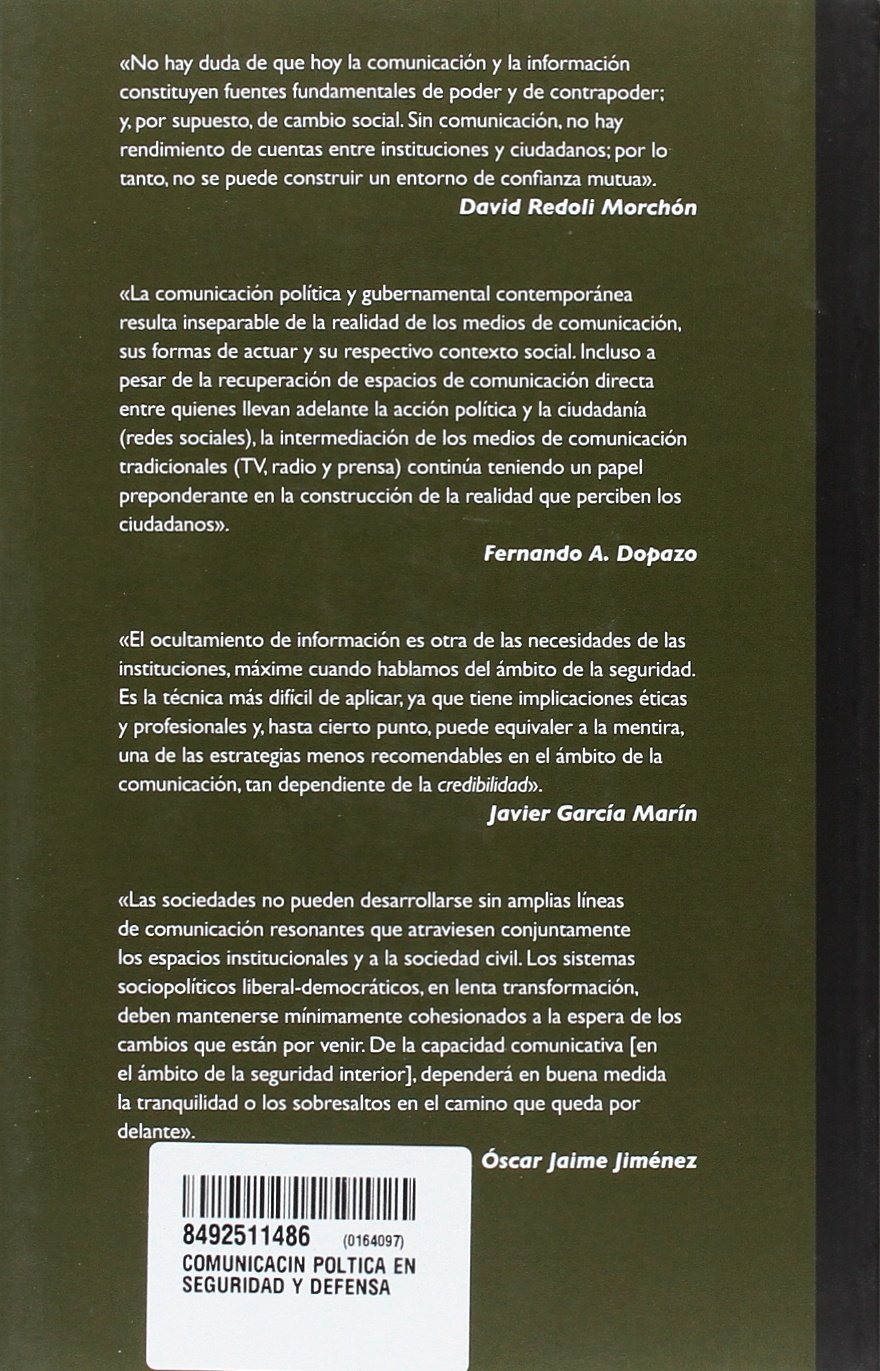 COMUNICACIÓN POLÍTICA EN SEGURIDAD Y DEFENSA (Interrogar la actualidad)