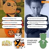 Vista 5 de INFLATABLE DUDES Animal -Kids Punching Bag Already Filled with Sand Bop Bag Premium Inflatable Toy Punching Bag for Kids Enhanced