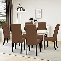 Vista 9 de Easy-Going - Juego de 2 fundas elásticas para sillas de comedor, fundas para sillas de comedor, fundas de silla Parsons para comedor, ceremonia
