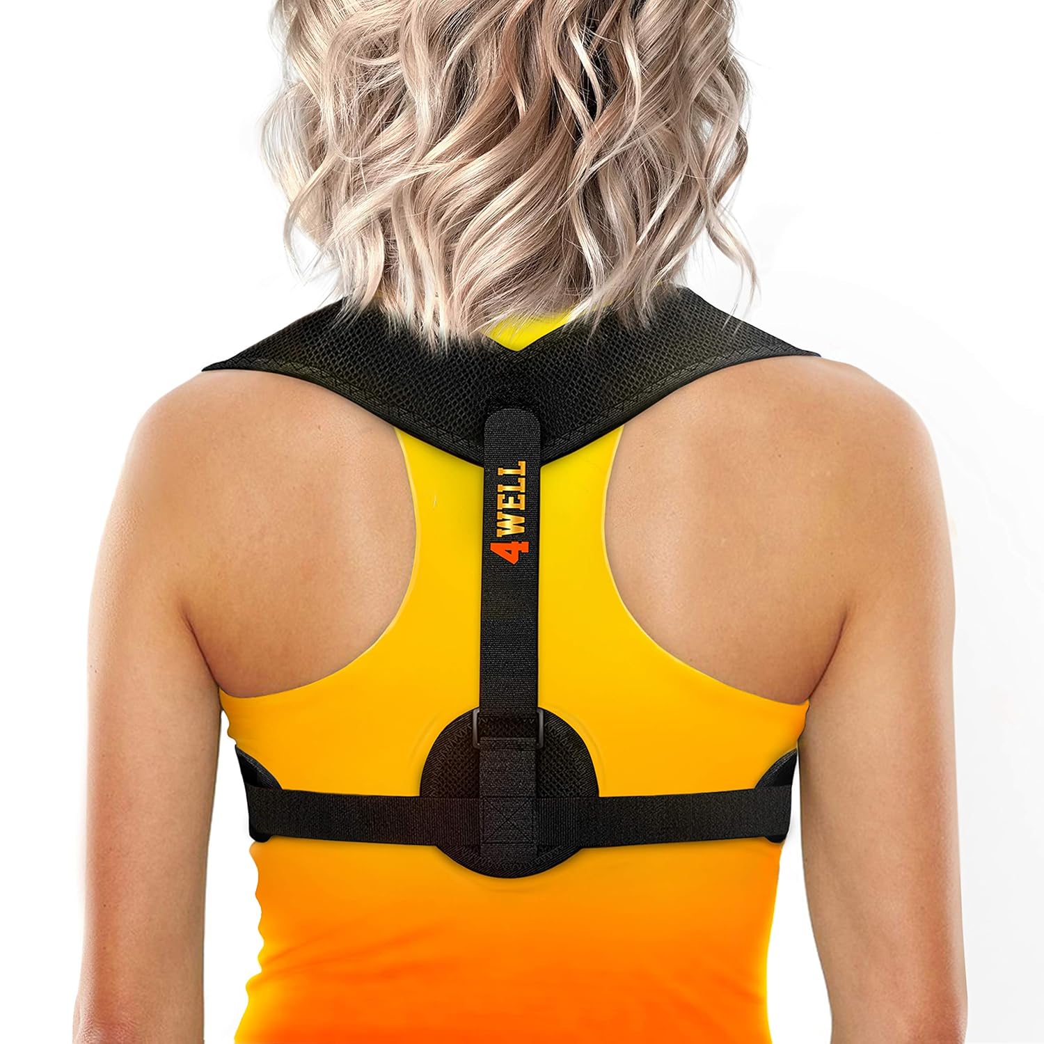 Posture Corrector for Women & Men - Posture Brace - Comfortable Back Brace Posture Corrector for Spinal Alignment & Posture Support - Adjustable Back Straightener - Posture Fixer - Slouching Brace Blackb