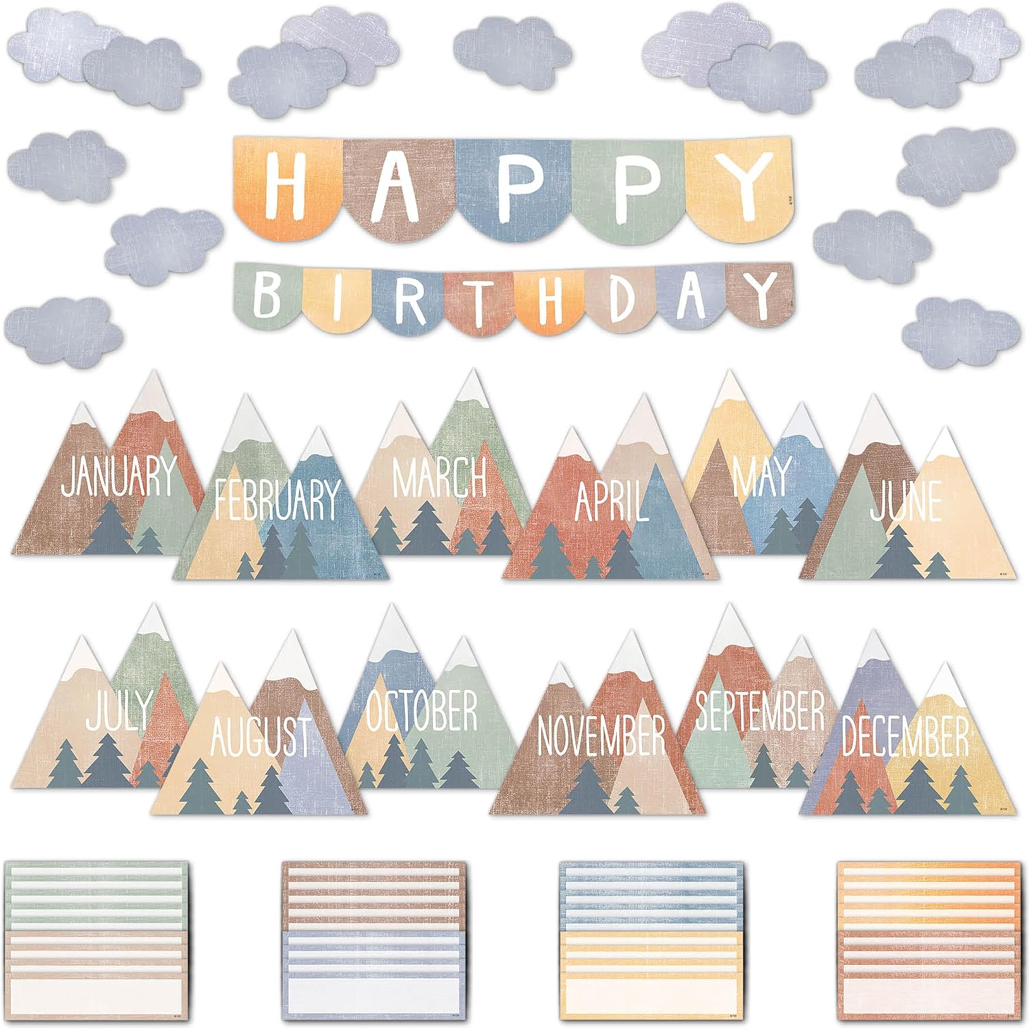 Teacher Created Resources Moving Mountains Happy Birthday Mini Bulletin Board (TCR9171)