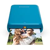 Polaroid ZIP Handydrucker mit ZINK Zero tintenfreier Drucktechnologie – Kompatibel mit iOS- & Androidgeräten - Blau Blau ZIP Handydrucker