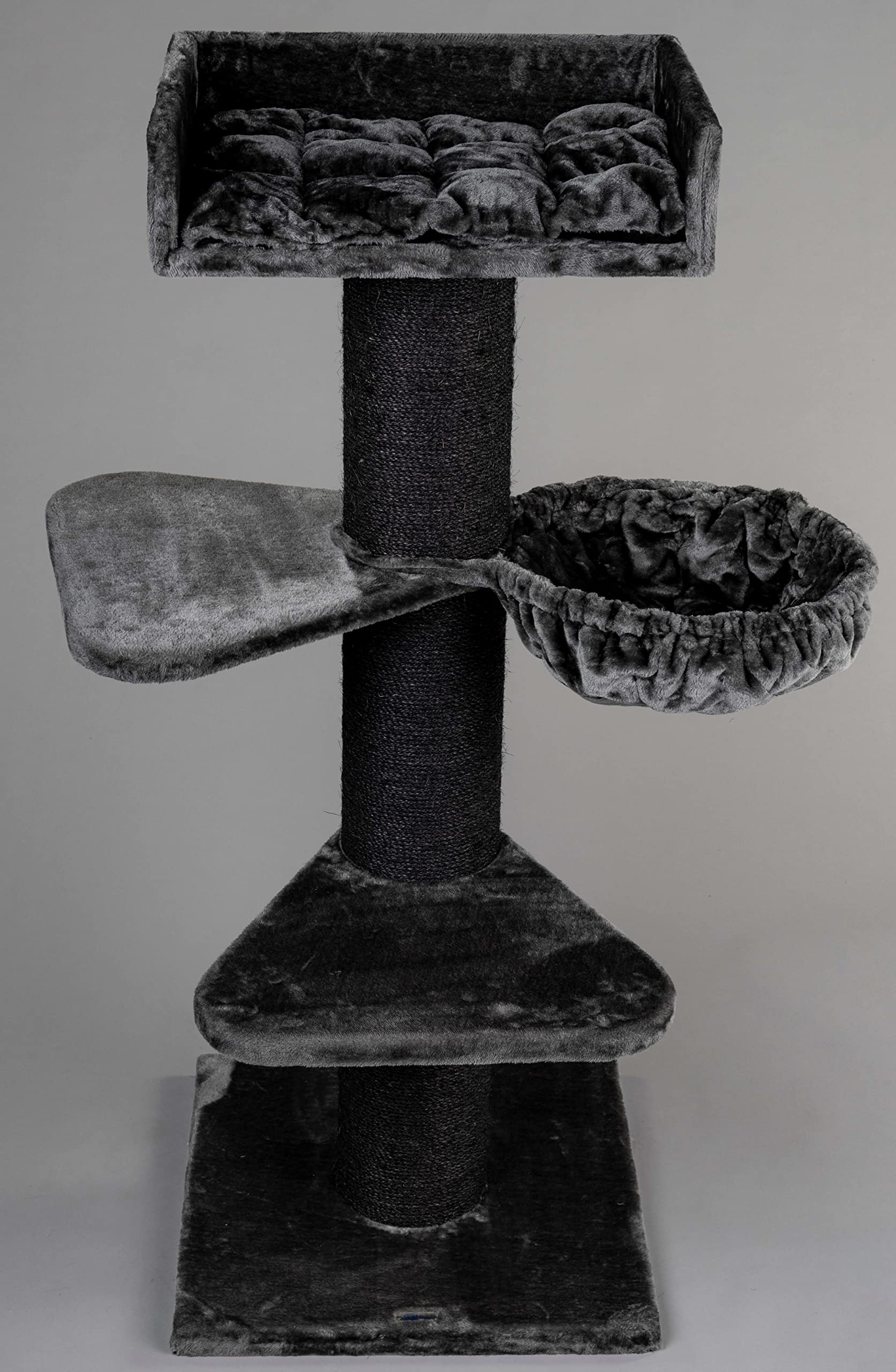 RHRQuality Cat tree for large cats Royalty PLUS Blackline Dark Grey XXL