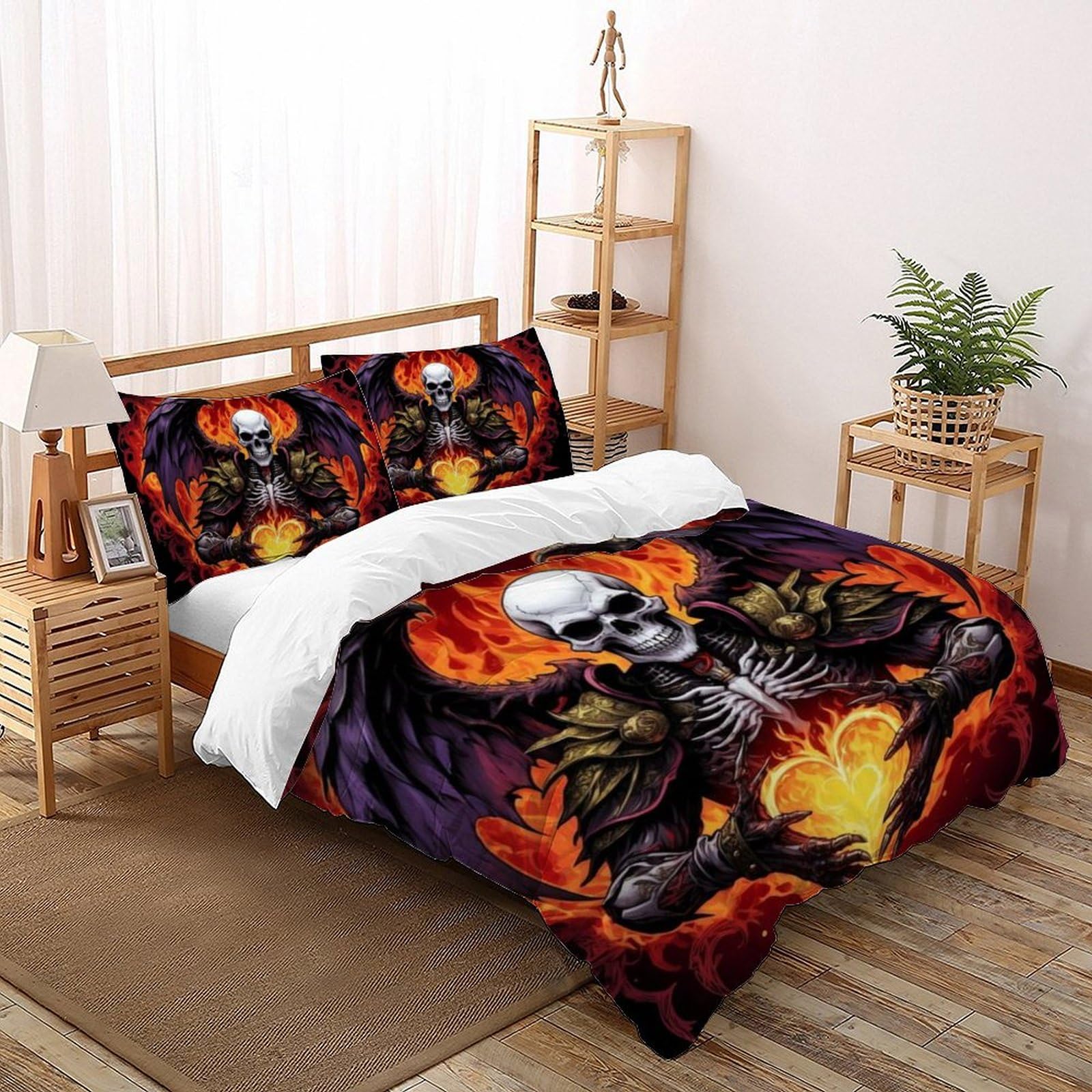 Parure de lit animal sauvage 200x200 pour chambre ado housse couette microfibre
